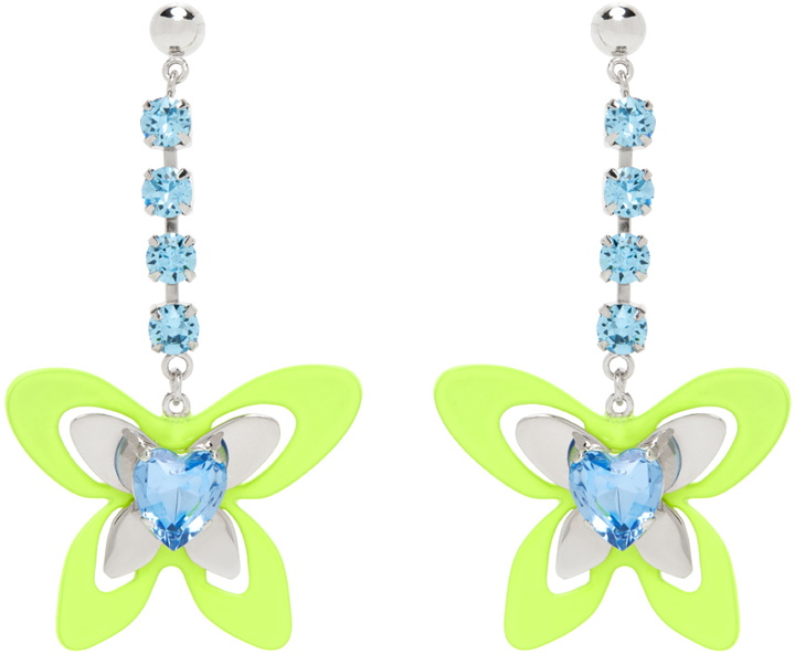Photo: Safsafu Silver & Blue Butterfly Earrings