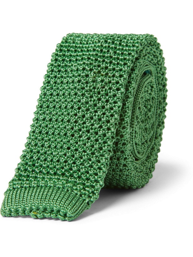 Photo: CHARVET - Knitted Silk Tie - Green