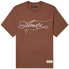 AMIRI Men's Stitch T-Shirt in Shaved Chocolate