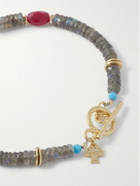 Peyote Bird - Ember Gold-Plated Multi-Stone Beaded Bracelet