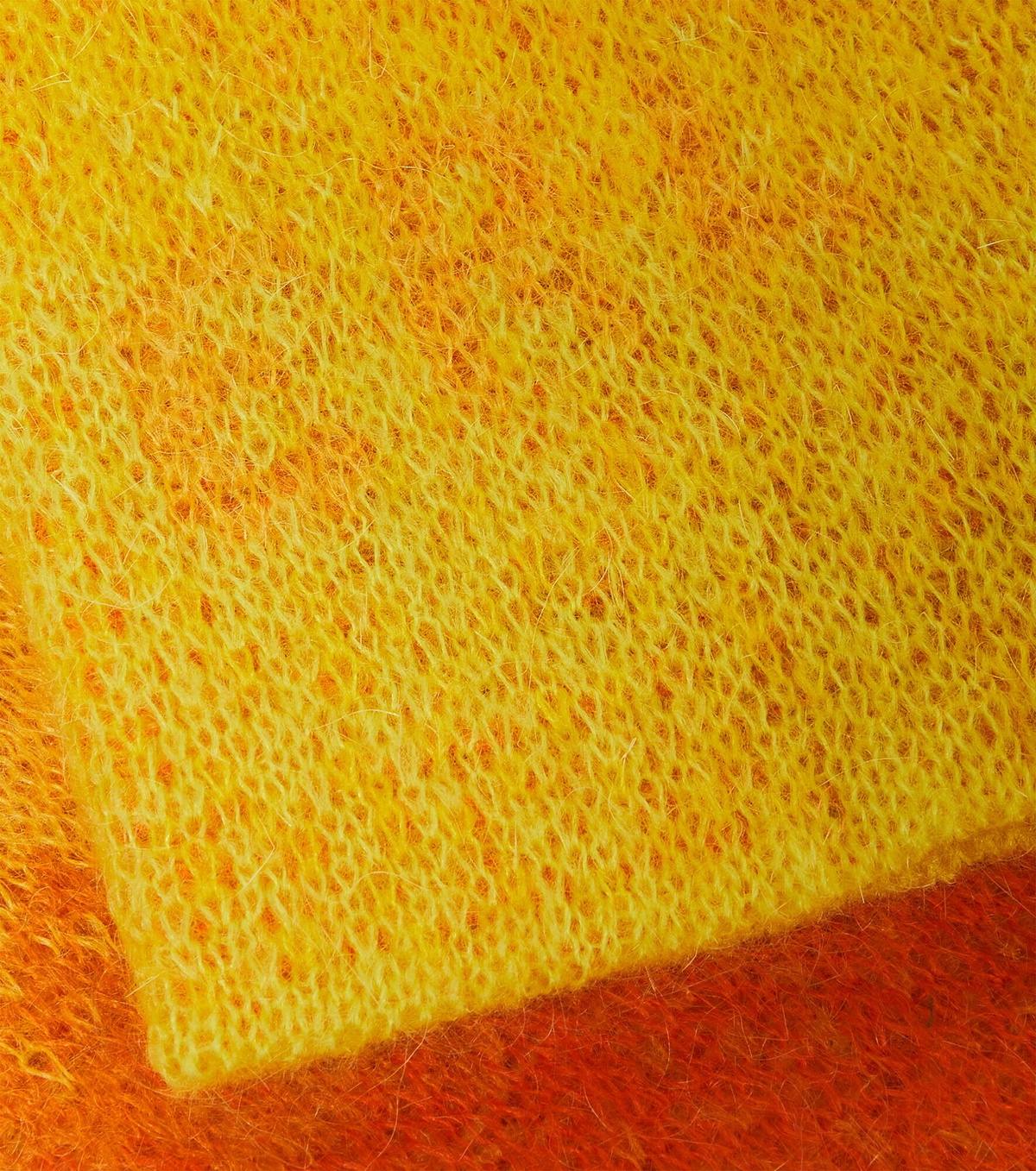 ERL - Gradient mohair-blend mittens