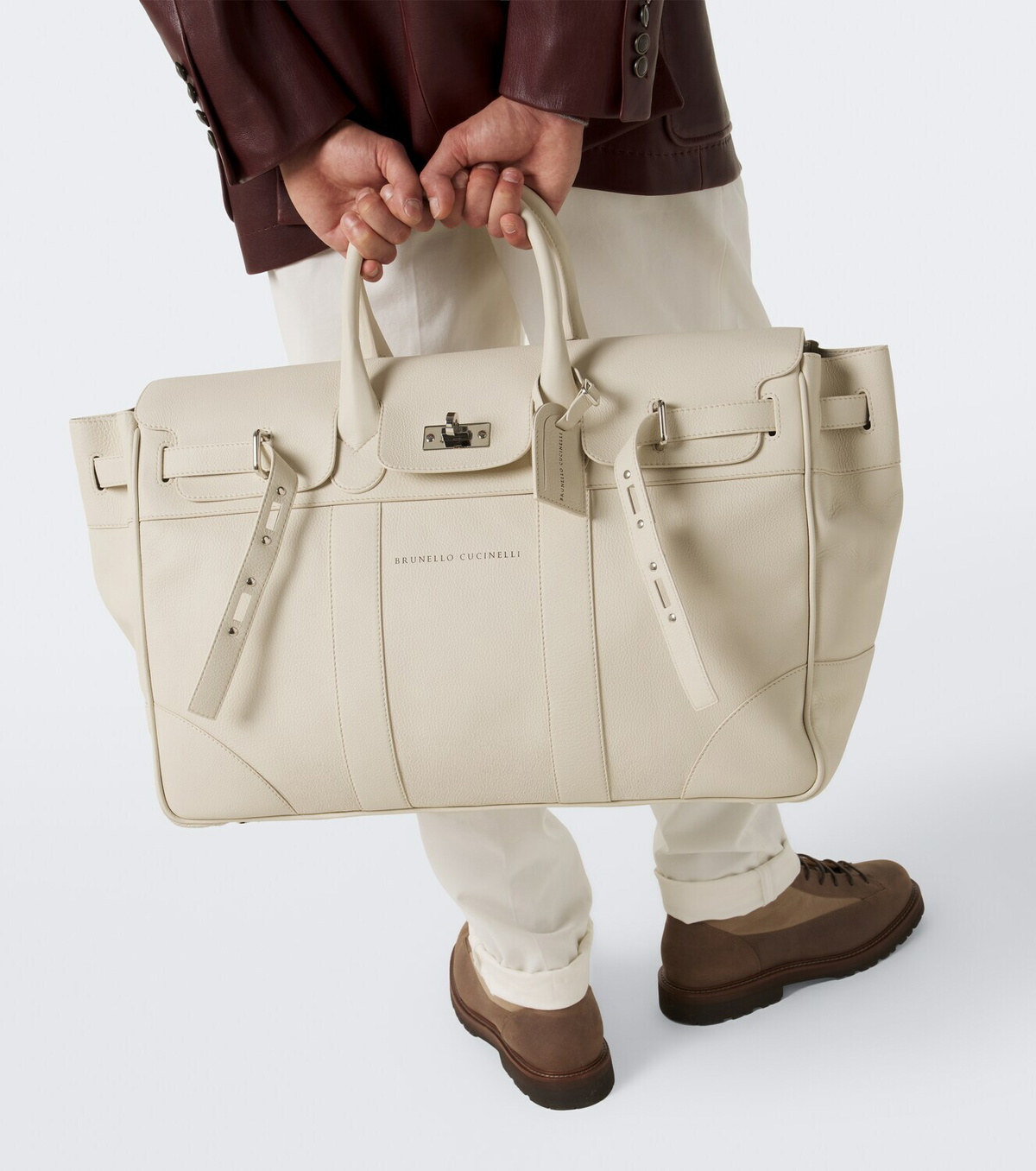 Brunello Cucinelli Leather duffel bag