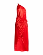 Manila Grace Womens Maxi dress in Red