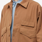 Uniform Bridge Men's Short Pocket Jacket in Brown