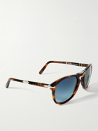 Persol - Steve McQueen Round-Frame Folding Tortoiseshell Acetate Sunglasses