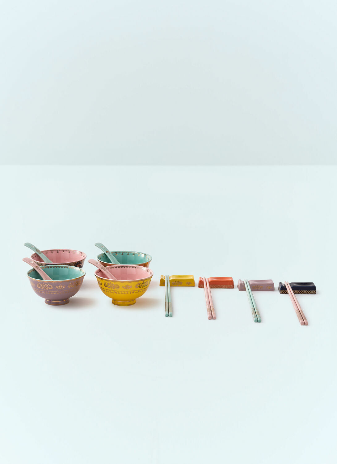 POLSPOTTEN Set Of Four Grandpa Asian Bowls
