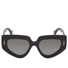 Loewe Eyewear Oversized Cat Eye Sunglasses in Black 