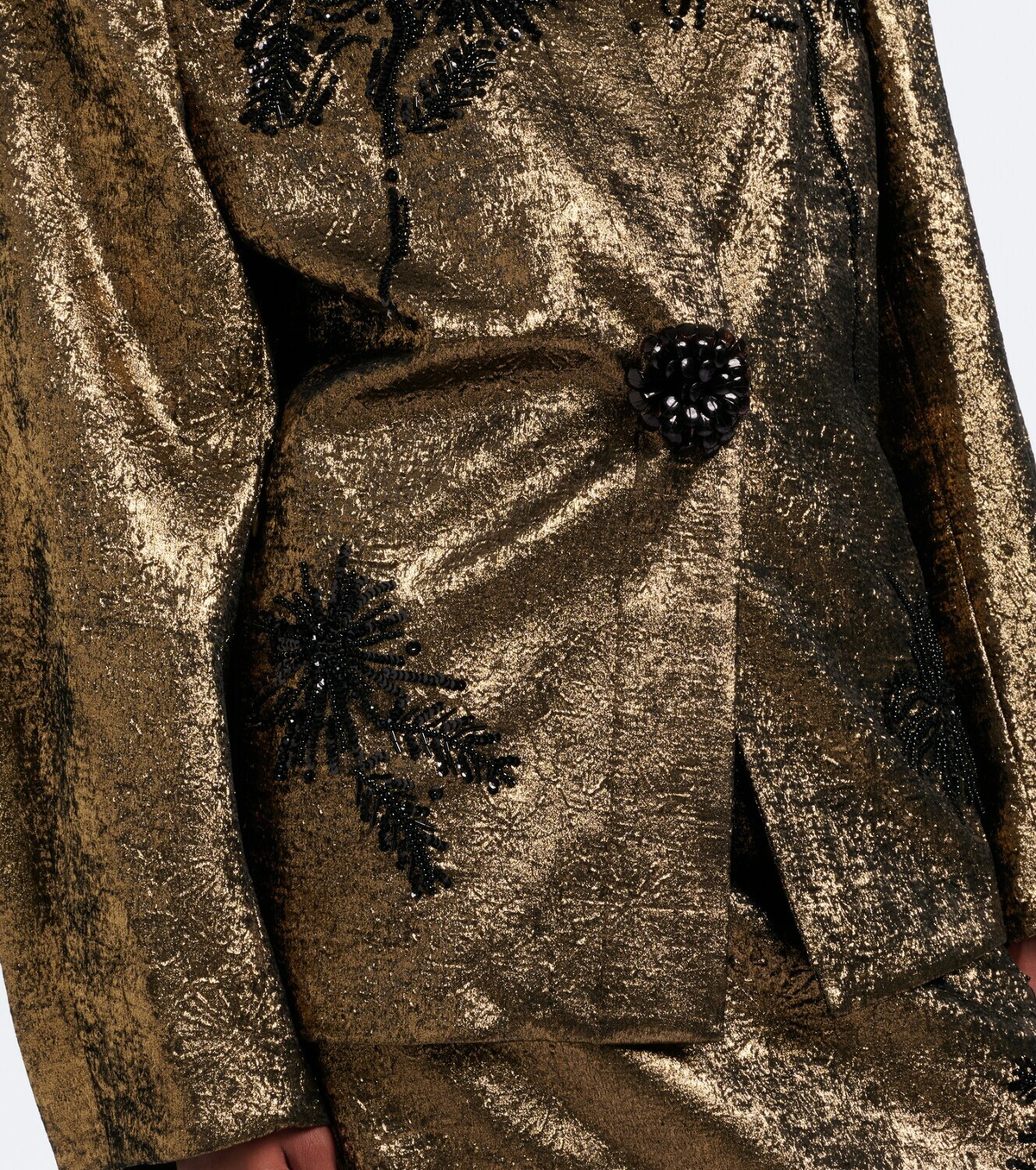 Jacques Wei Embellished brocade blazer