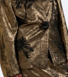Jacques Wei Embellished brocade blazer