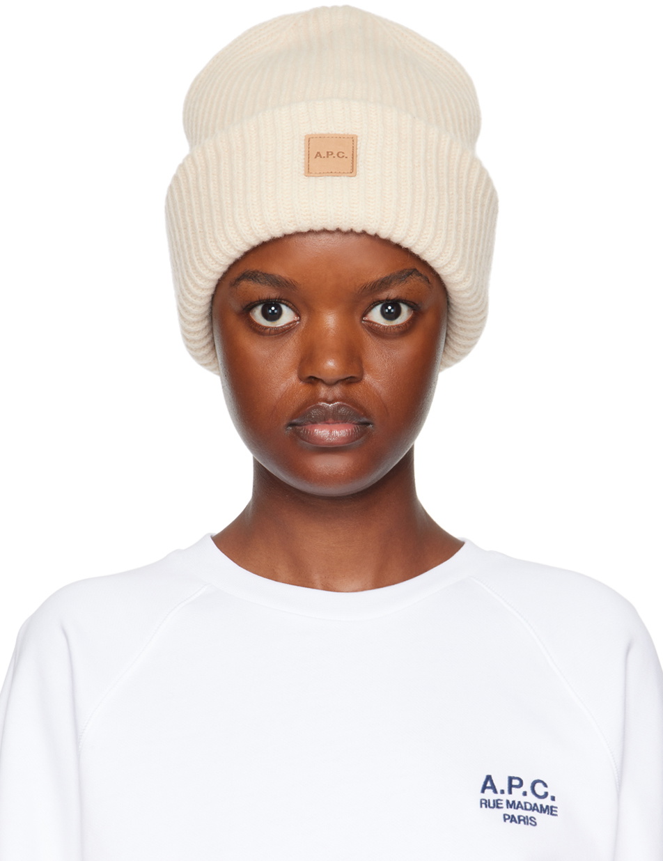 A.P.C. Off-White Michele Beanie