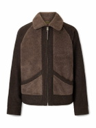 RRL - Fleece-Panelled Wool-Blend Jacket - Brown