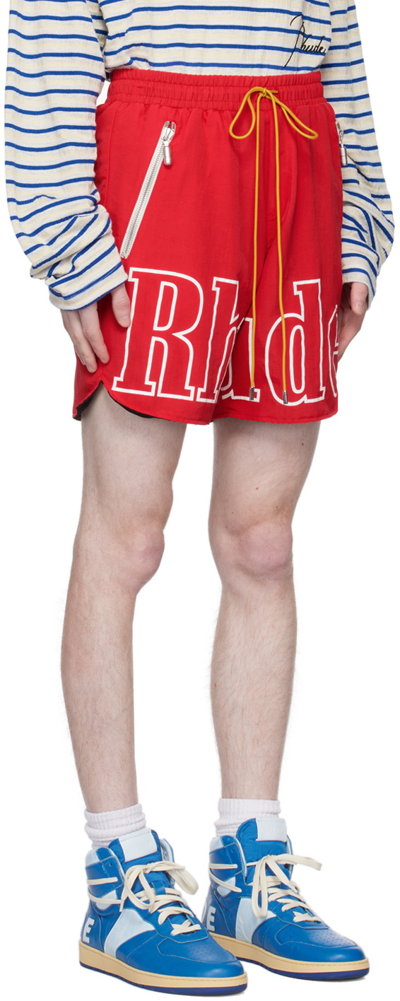 Rhude Red Printed Shorts Rhude