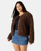 Steve Madden Teddy Jacket in Cocoa
