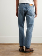 Remi Relief - 1954 Straight-Leg Cropped Distressed Jeans - Blue