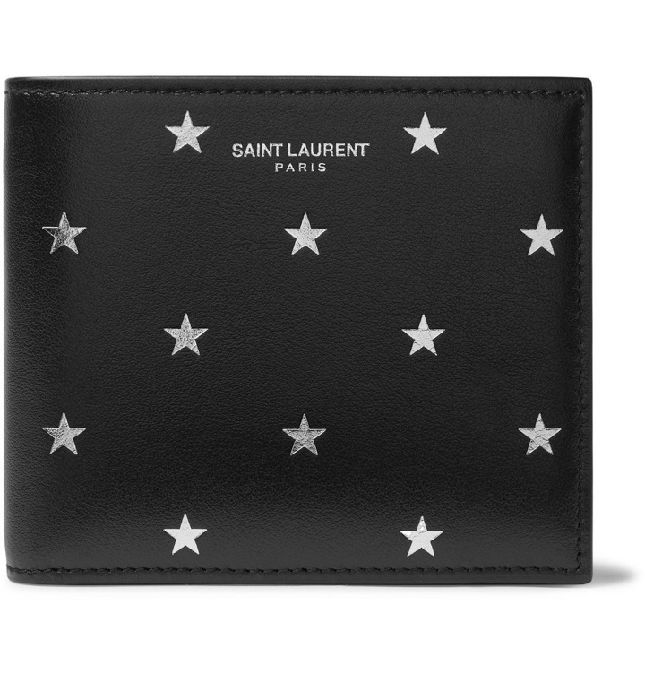 Photo: SAINT LAURENT - Printed Leather Billfold Wallet - Black
