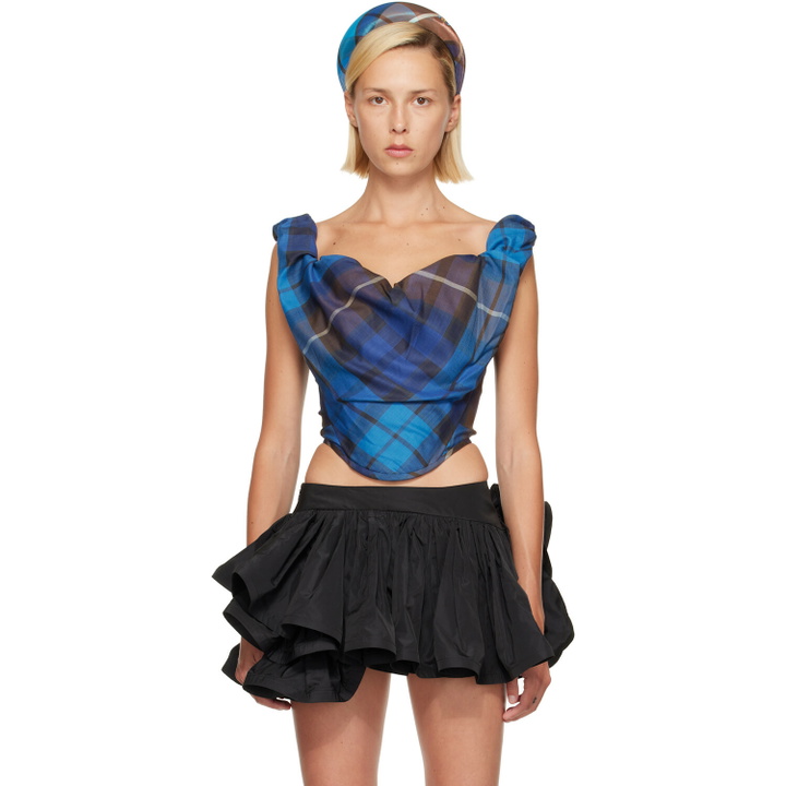 Photo: Vivienne Westwood Blue & Brown Sunday Corset Top