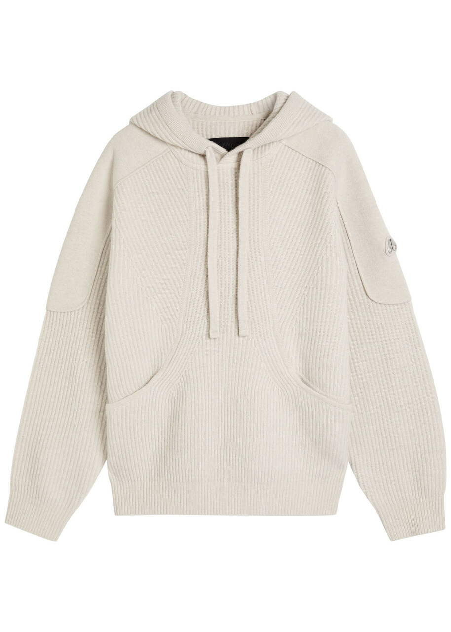 Moose Knuckles Colson Hooded Wool Jumper Beige