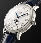Montblanc - Star Legacy Automatic Moon-Phase 42mm Stainless Steel and Alligator Watch, Ref. No. 126079 - White