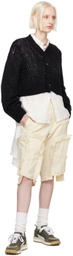 Comme des Garçons Homme Plus Black Mohair Cardigan