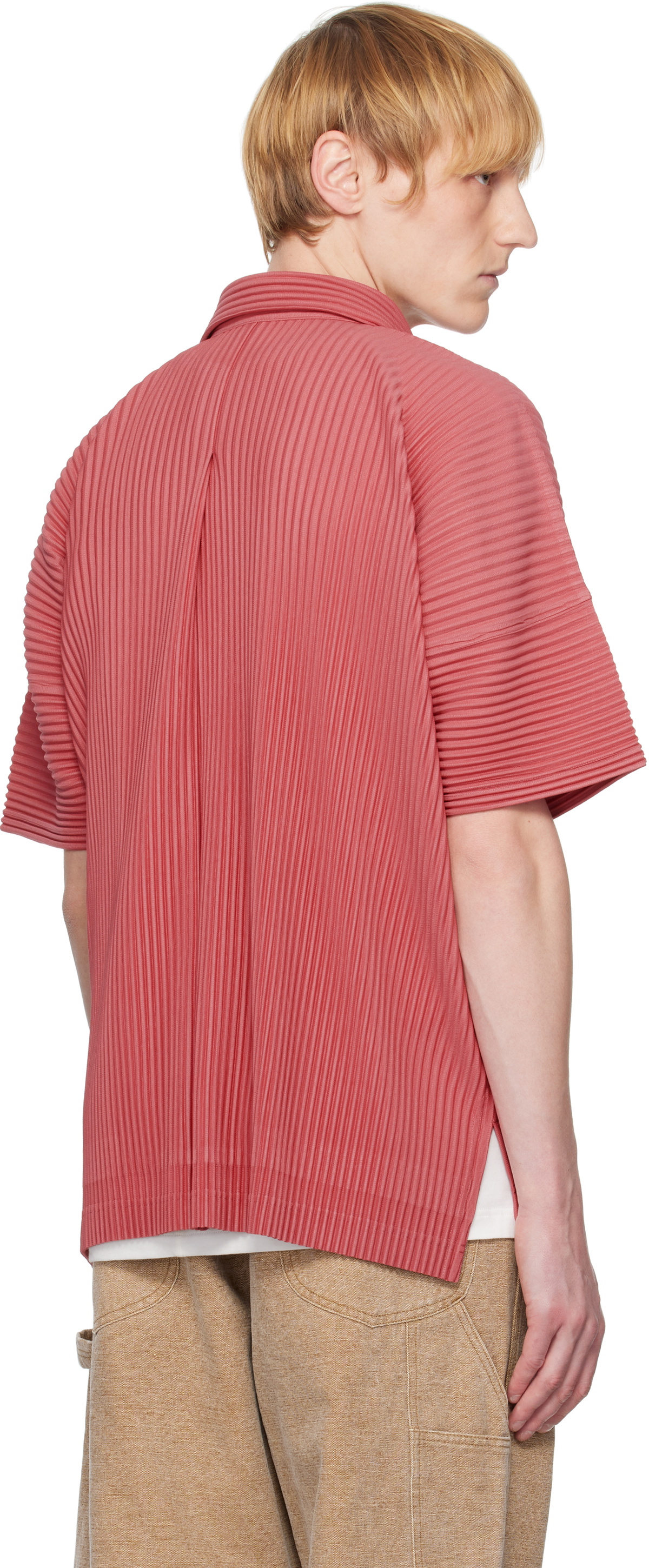 ISSEY MIYAKE◆ポロシャツ/2/アクリル/RED/IM44JK500// ASTEROID – ISSEY MIYAKE ONLINE STORE