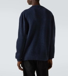 Alexander McQueen Skull embroidered wool-blend sweater