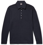 Massimo Alba - Cotton and Cashmere-Blend Polo Shirt - Blue
