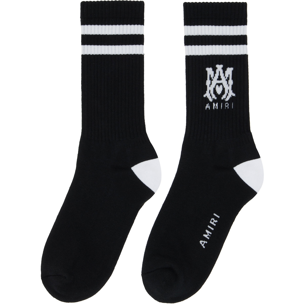 AMIRI Black MA Core Logo Socks