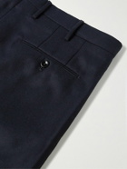 Incotex - Venezia 1951 Slim-Fit Worsted Wool-Flannel Trousers - Black