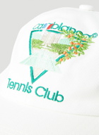 Tennis Club Baseball Cap in White