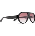 Kirk Originals - Reed Aviator-Style Acetate Sunglasses - Black