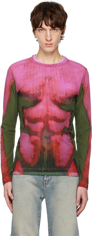 Photo: Y/Project Pink Jean-Paul Gaultier Edition Long Sleeve T-Shirt