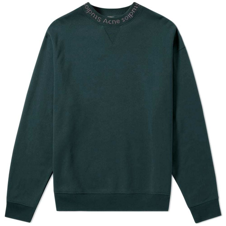 Photo: Acne Studios Flogho Crew Sweat Green