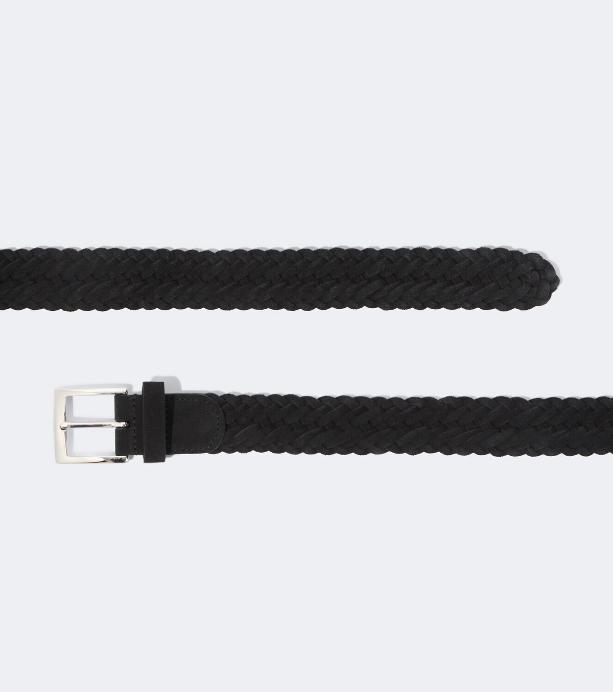 Kiton Braided suede belt