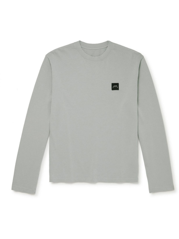 Photo: A-COLD-WALL* - Logo-Appliquéd Cotton-Jersey T-Shirt - Gray