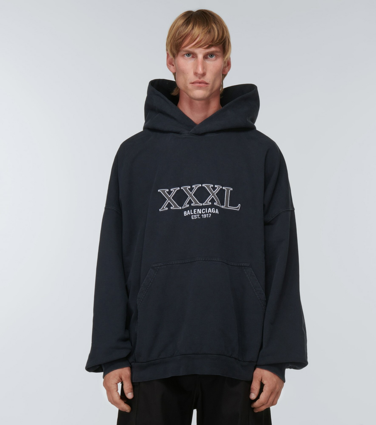 Balenciaga - XXXL large-fit cotton hoodie Balenciaga