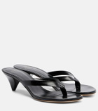 JUDE Rooty leather thong sandals