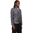 Hugo Gray Slim-Fit Chalk-Stripe Virgin Wool Jacket