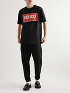 KENZO - Logo-Print Cotton-Jersey T-Shirt - Black