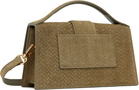 JACQUEMUS Khaki 'The large Bambino' Bag