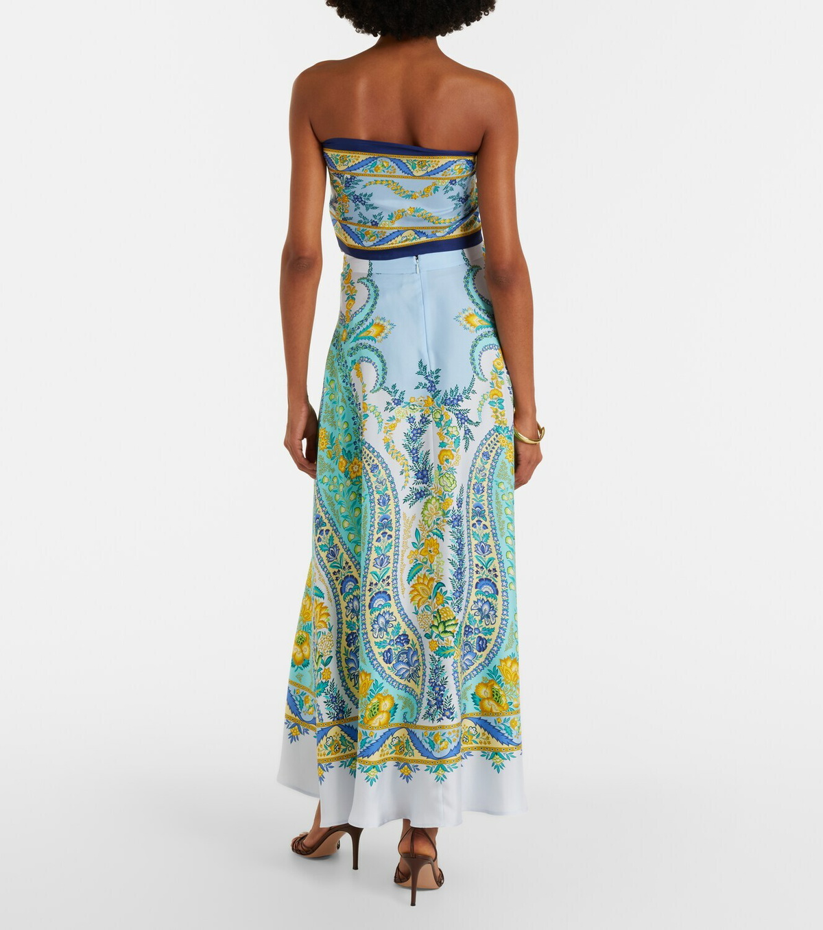 Etro Floral silk maxi skirt