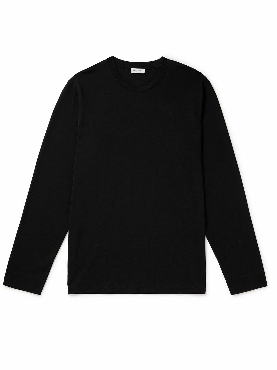 Photo: Sunspel - Supima Cotton-Jersey T-Shirt - Black