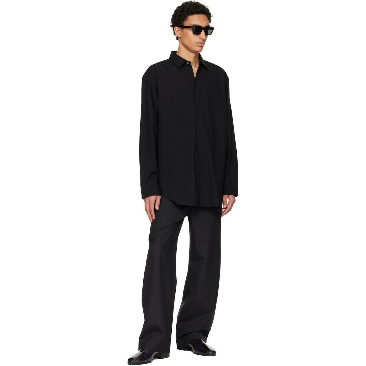 Fear of God Black Cotton Wool Oxford Classic Shirt