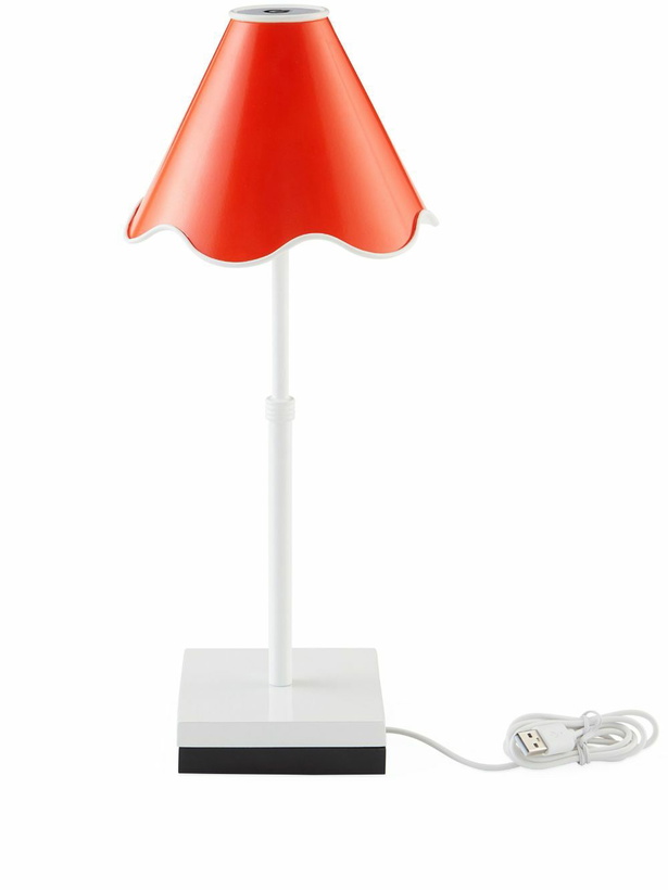 Photo: Jonathan Adler Orange Ripple Rechargeable LED Table Lamp