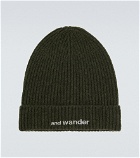 And Wander - Ribbed-knit wool beanie