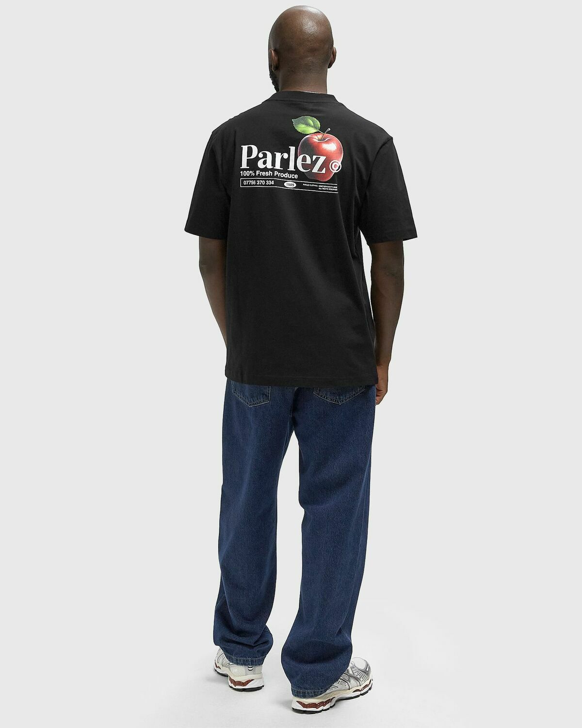 Parlez Pomme Tee Black Mens Shortsleefe