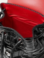 Christian Louboutin - Explorafunk Small Croc-Effect Patent-Leather Backpack