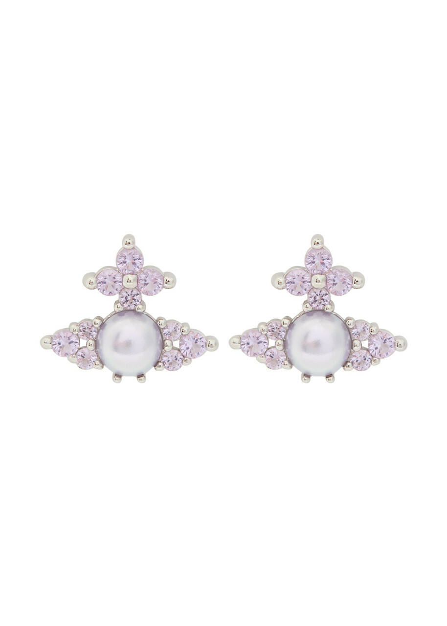 Vivienne Westwood Gold & Pink Darlene Earrings Vivienne Westwood