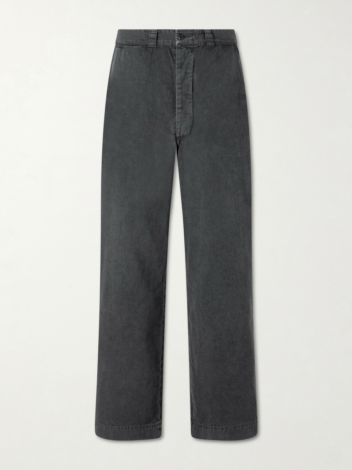 Remi Relief - Straight-Leg Cotton-Twill Trousers - Black