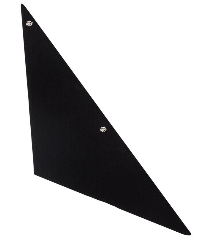 Photo: Simone Rocha Embellished cashmere scarf