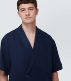 King & Tuckfield Denim wrap shirt